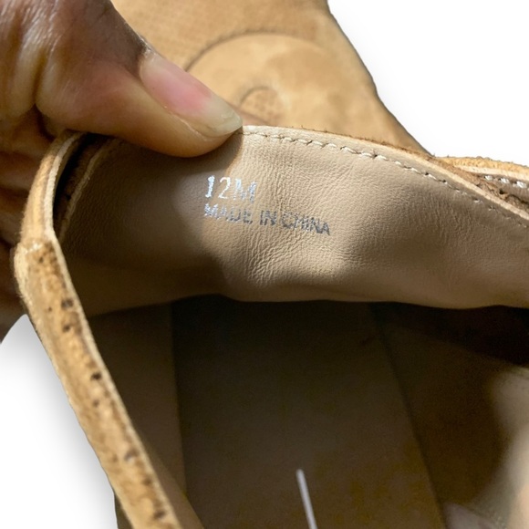 Linea Paolo Anna Tan Perf Kid Suede Heeled Booties - Picture 12 of 14
